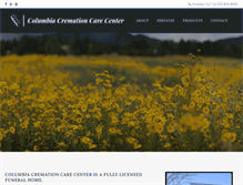 Tablet Screenshot of columbiacremationcare.com